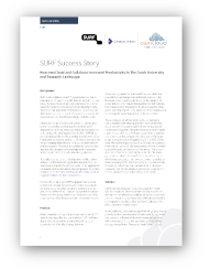 Screenshot of the first page of success story named How ownCloud and Collabora increased poductivity in the Dutch university and research landscape