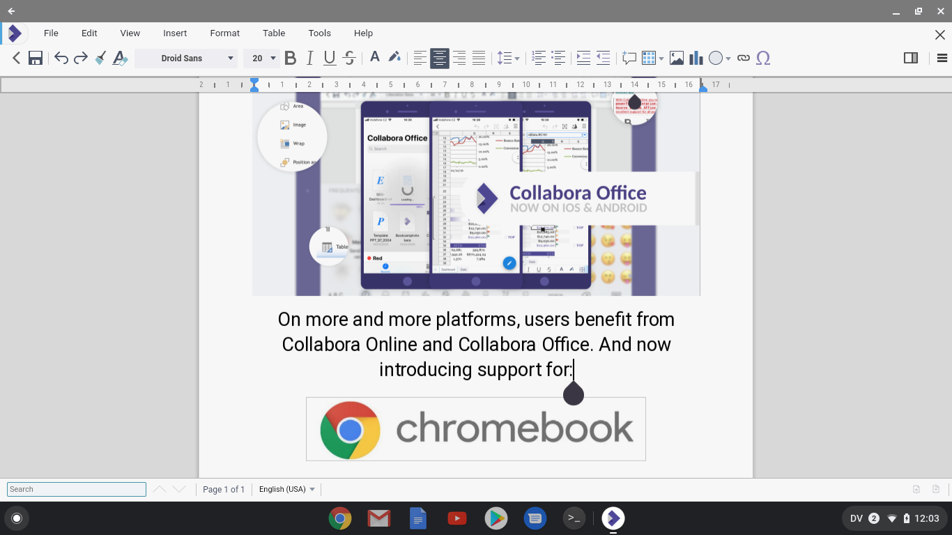 Collabora Office ships for Chromebooks - Collabora Office and Collabora  Online